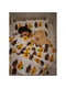 Підковдра і наволочка візерунок жовтий/коричневий ведмідь 150х200/50х60см | 6691438 | фото 6
