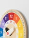 Годинник навчальний дерев'яний різнокольоровий 25 см | 6692164 | фото 5