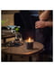 Ароматична свічка зі скла ветивер і герань/чорно-бірюза 20 годин | 6692273 | фото 3