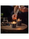 Ароматична свічка зі скла ветивер і герань/чорно-бірюза 20 годин | 6692273 | фото 5