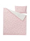 Підковдра 1 наволочка на ліжечко цуценя/рожевий малюнок 110х125/35х55 см | 6692567 | фото 2