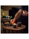 Ароматична свічка зі скла ветивер і герань/чорно-бірюза 40 годин | 6692647 | фото 3