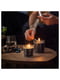 Ароматична свічка зі скла ветивер і герань/чорно-бірюза 40 годин | 6692647 | фото 4