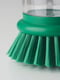 Щітка для миття посуду з дозатором яскраво-зелена | 6692650 | фото 3