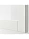 Комбінація для зберігання з дверима біле прозоре скло Lappviken/Sindvik 180х42х112 см | 6692713 | фото 5