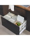 Контейнер для сортування сміття для вентильованих кухонних ящиків METOD/світло-сірий 53 л | 6692728 | фото 2