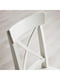 / INGOLF Стіл та 2 стільці, шпон білий/білий дуб, 74/134х80 см  | 6692804 | фото 5