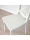 / INGOLF Стіл та 2 стільці, шпон білий/білий дуб, 74/134х80 см  | 6692804 | фото 6