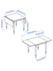 / INGOLF Стіл та 2 стільці, шпон білий/білий дуб, 74/134х80 см  | 6692804 | фото 8
