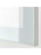 Комбінація для зберігання телевізора/скляні дверцята білі/біле глянцеве матове скло Selsviken 180х42х192 см | 6692821 | фото 4
