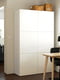 Комбінація для зберігання з дверима, білий/Selsviken глянцевий/білий, 120х42х193 см  | 6692874 | фото 3