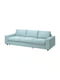 Чохол на 3-місний диван-ліжко з широкими підлокітниками/Saxemara світло-блакитний | 6692937 | фото 2