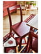 / PINNTORP Стіл і 4 стільці фарбований світло-коричневий червоний вітраж/червоний вітраж 125 см | 6692999 | фото 4