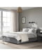 Набір меблів для спальні 4 предмети Vissle сірий 140х200 см | 6693001 | фото 2