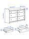 Набір меблів для спальні 4 предмети Vissle сірий 140х200 см | 6693001 | фото 11