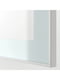 Вітрина, біле Glassvik/біле/світло-зелене прозоре скло, 60х42х64 см  | 6693010 | фото 3