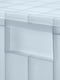 Роликова коробка з кришкою прозора сіро-блакитна 33х33х23,5 см | 6693012 | фото 2