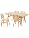 Стіл та 4 стільці бамбук/бамбук 180х90 см | 6693097
