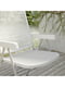 Стіл+4 розкладних стільці вуличні білий/білий/сірий 130 см | 6693175 | фото 4