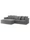 Чохол на 4-місний диван з шезлонгами/Ljungen середньо сірий | 6693260 | фото 2