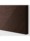 Комбінація настінної шафи чорно-коричневий Хедевікен/темно-коричневий темно-коричневий дубовий шпон 60х22х38 см | 6693285 | фото 2