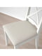 Стіл і 4 стільці білий/Халларп бежевий 110/155 см | 6693308 | фото 4