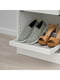 Висувний піднос з вставкою для взуття білий/світло-сірий 50х35 см | 6693373 | фото 2