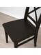Стіл та 4 стільці чорна/коричнева чорна сосна 130х80 см | 6693380 | фото 5