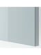 Комбінація для зберігання телевізора/скляні дверцята білі Glassvik/Selsviken світло-сірий синій 240х42х190 см | 6693407 | фото 4