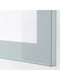 Комбінація для зберігання телевізора/скляні дверцята білі Glassvik/Selsviken світло-сірий синій 240х42х190 см | 6693407 | фото 5