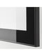 Комбінація настінних шаф, чорно-коричневий Glassvik/чорне прозоре скло, 60х22х38 см  | 6693730 | фото 2
