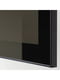 Комбінація для зберігання ТВ/скляні дверцята чорно-коричневий/Selsviken глянцевий/сріблясте димчасте скло 240х42х129 см | 6693874 | фото 5