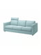 Чохол на 3-місний диван з підголівником/Saxemara світло-блакитний | 6693896 | фото 2