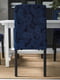 Стіл і 4 стільці чорний/Kvillsfors темно-синій/синій 110/155 см | 6693904 | фото 4