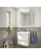 Меблі для ванної кімнати 4 шт. білий глянець/змішувач Dalskar 63 см | 6693988 | фото 2