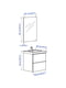 Меблі для ванної кімнати набір 4 шт. білий/змішувач Dalskar 63 см | 6693997 | фото 7