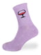 Шкарпетки фіолетові з малюнком | 5631157 | фото 3
