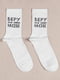 Шкарпетки білі з малюнком | 5631167 | фото 2