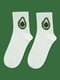 Шкарпетки білі з малюнком | 5631168