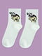 Шкарпетки білі з малюнком | 5631169