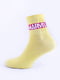 Шкарпетки жовті з написом | 5631192 | фото 2