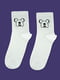 Шкарпетки білі з малюнком | 5631194