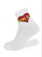 Шкарпетки білі з малюнком | 5631212