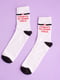 Шкарпетки біло-чорні з написом | 5631217 | фото 2