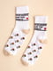 Шкарпетки білі з малюнком | 5631227 | фото 2