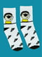 Шкарпетки білі з малюнком | 5631238 | фото 3