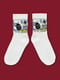 Шкарпетки білі з малюнком | 5631246