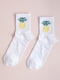 Шкарпетки білі з малюнком | 5631255 | фото 5
