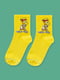 Шкарпетки жовті з малюнком | 5631381 | фото 2