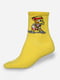 Шкарпетки жовті з малюнком | 5631381 | фото 3
